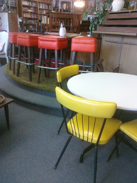 Barstools and Table